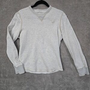 Abercrombie & Fitch Men's Vintage Y2K Thermal Crew Muscle Small Waffle Knit‎